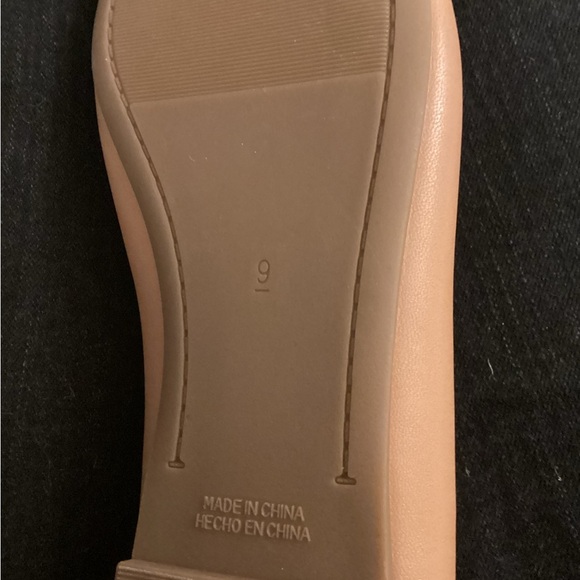 Old a navy tan ballet flat with bow size 9 - Picture 6 of 6